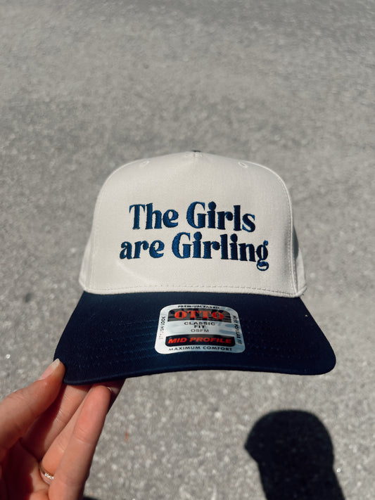 Girls Are Girling Navy Blue Trucker Hat